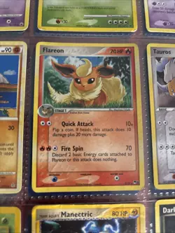 Flareon 2/17 Holo Rare 2006 Pop Series 3 Promo Pokemon MP - Image 2