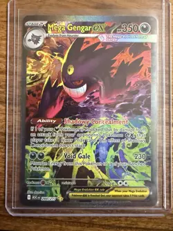 Pokemon 2026 Mega Gengar EX 284/217 Special Illustration Rare Ascended Hero’s - Image 1