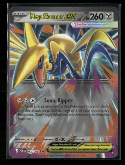 Pokemon TCG Perfect Order Mega Skarmory EX 055/088 NM - Image 1