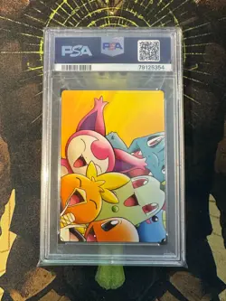 Pokemon Japanese Pokemon Merry Go Round 077 Zukancard PSA 8 - Image 2