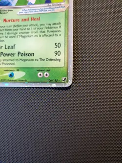 Pokemon TCG Meganium EX Unseen Forces Holo Card 106/115 Rare - Image 5