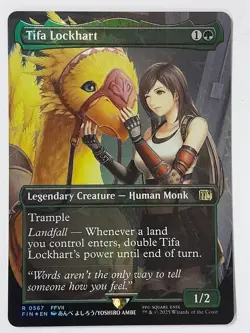 Tifa Lockhart (Chocobo Track Foil Borderless) - NM - FIN Final Fantasy MTG Magic - Image 1
