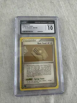 Pokemon Card 2003 Root Fossil HP 40 Non-Holo 92/100 EX Sandstorm CGC 10 Gem Mint - Image 1