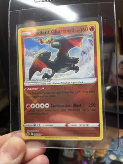 Pokemon TCG Radiant Charizard 020/159 Holo Radiant Card 105/159 Nintendo Mint - Image 2