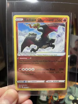 Pokemon TCG Radiant Charizard 020/159 Holo Radiant Card 105/159 Nintendo Mint - Image 3