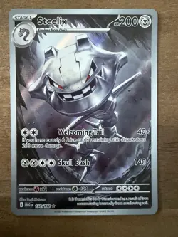 Steelix 150/132 Mega Evolution Pokemon TCG Card Near Mint Condition - Image 1