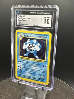 Pokemon TCG Base Set Poliwrath 13/102 Holo Mint CGC 10 GEM MINT Pokemon Card - Image 1