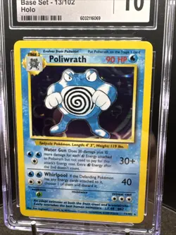 Pokemon TCG Base Set Poliwrath 13/102 Holo Mint CGC 10 GEM MINT Pokemon Card - Image 4