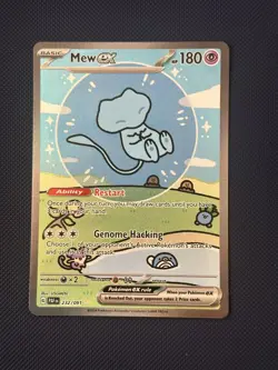 Pokemon TCG Bubble Mew EX 232/091 Special Illustration Rare Paldean Fates Card - Image 1