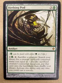 MTG 1x Birthing Pod # 104 New Phyrexia Magic the Gathering Card x1 HP - Image 1