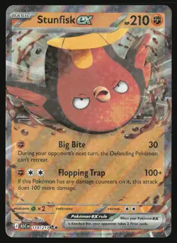 ME: Ascended Heroes Stunfisk ex #114/217 Pokemon Card - Image 1