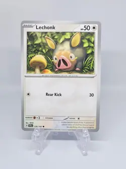 126/142 LECHONK | COMMON | STELLAR CROWN POKEMON CARD - Image 1