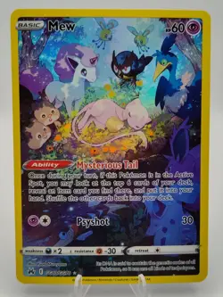 Pokemon TCG Mew Crown Zenith Galarian Gallery Holo Rare Card GG10/GG70 NM - Image 1