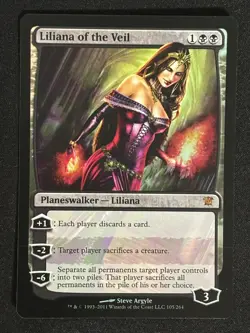 1x MTG Liliana of the Veil (Foil) - Innistrad (ISD) #105 - Magic the Gathering - Image 1
