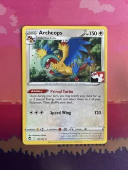 Pokemon Card Archeops Pokemon League Silver Tempest Rare 147/195 NM - Image 1