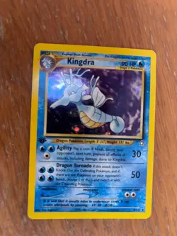 Kingdra Neo Genesis 1st Edition Holo Pokemon Card 8/111 EXCELLENT - Image 2