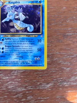 Kingdra Neo Genesis 1st Edition Holo Pokemon Card 8/111 EXCELLENT - Image 3