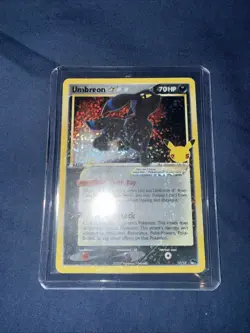 Pokemon TCG Umbreon Celebrations Gold Star Card 17/17 - Image 1