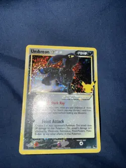 Pokemon TCG Umbreon Celebrations Gold Star Card 17/17 - Image 3