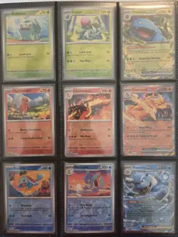 Pokemon Scarlet & Violet 151 Complete 1-165 Reverse Holo/Holo/EX Set + Binder - Image 2
