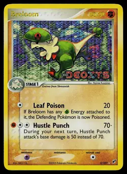 Pokemon Card - Breloom Deoxys 3/107 Holo Reverse Holo Stamped - Image 1