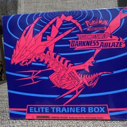 **Tear on side and top**Pokemon TCG S$S Darkness Ablaze Elite Trainer Box 1 box - Image 1
