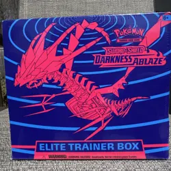 **Tear on side and top**Pokemon TCG S$S Darkness Ablaze Elite Trainer Box 1 box - Image 2