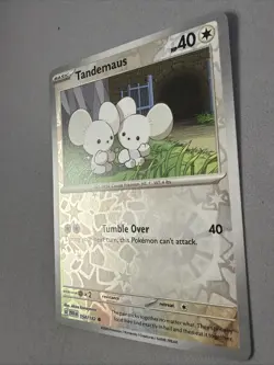Pokemon TCG * Paradox Rift * 154/182 Tandemaus REVERSE HOLO Common * FRESH PK - Image 2