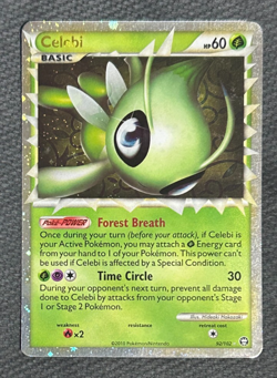 Pokemon Celebi Prime HGSS Triumphant 92/102 Holo - LP - Image 2