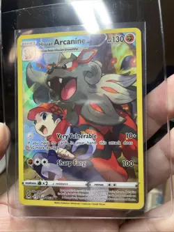 2022 Pokemon SWSH Lost Origin ARCANINE! TG08/TG3 Ultra Rare Trainer Gallery - Image 3