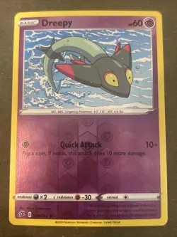Dreepy 089/192 Swsh02: Rebel Clash Reverse Holo Pokemon TCG NM - Image 1