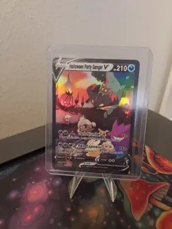 pokemon Halloween party GENGAR WaifuDoujin Ultra Rare Foil ACG ART - Image 1