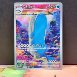 Wailord 162/159 Journey Together Illustration Rare Full Art Pokemon TCG - Image 1