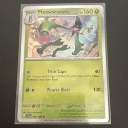 Meowscarada 015/198 Cosmos Holo Scarlet & Violet Base set Pokemon TCG NM 2023 - Image 1