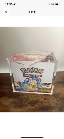 Pokemon TCG Booster Box Premium Acrylic Display Protector Case - Fit Modern Sets - Image 1