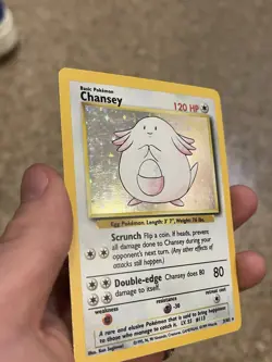 Pokemon TCG Chansey 3/102 Holo Rare - Base Set Unlimited - 1999 WOTC Vintage - Image 3