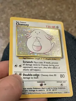 Pokemon TCG Chansey 3/102 Holo Rare - Base Set Unlimited - 1999 WOTC Vintage - Image 4