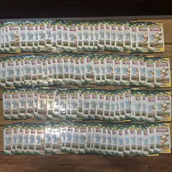 Pokemon Evolving Skies Fun Pack Lot - 3 Card Booster Packs - 100 Pack Lot - Image 1