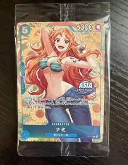 Nami P-112 Asia ONE PIECE CARD GAME Mini-tin Pack Set Vol.2 Exclusive Promo 2025 - Image 1
