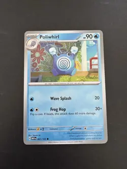 Pokemon Poliwhirl TCG Scarlet & Violet Card 151 061/165 - Image 1