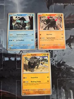 Paldean Tauros Card Lot Surging Sparks 018, 039, 101 Pokemon NM - Image 2