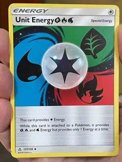 POKEMON UNIT ENERGY 137/156 UNCOMMON ULTRA PRISM NM CARD - Image 1