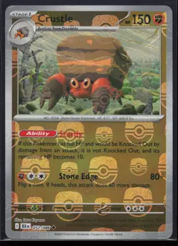 Crustle (Master Ball Pattern) 052/086 SV: Black Bolt Pokemon TCG Card - Image 1