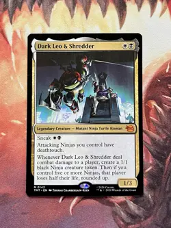 MTG Dark Leo & Shredder #142 Teenage Mutant Ninja Turtles Regular Magic Card 🐢 - Image 1