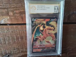 Pokemon Cards promo sr v charizard gx vmax secret 017/172 ex graded art card b45 - Image 1