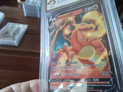 Pokemon Cards promo sr v charizard gx vmax secret 017/172 ex graded art card b45 - Image 5