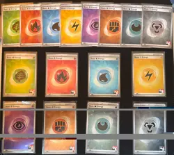 Pokemon Prize Pack Stamped Energy Cards - Series 6 - Complete Set Holo/Non-Holo - Image 1