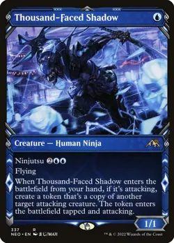 Thousand-Faced Shadow (Showcase) Kamigawa: Neon Dynasty #337 FOIL - Image 1