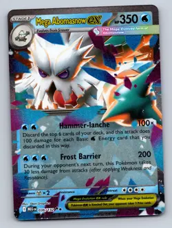 MEGA ABOMASNOW EX 036/132 DOUBLE RARE MEGA EVOLUTION POKEMON NM - Image 1