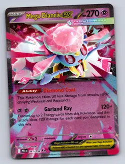 MEGA DIANCIE EX 041/094 DOUBLE RARE PHANTASMAL FLAMES POKEMON NM - Image 1
